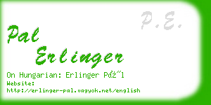 pal erlinger business card